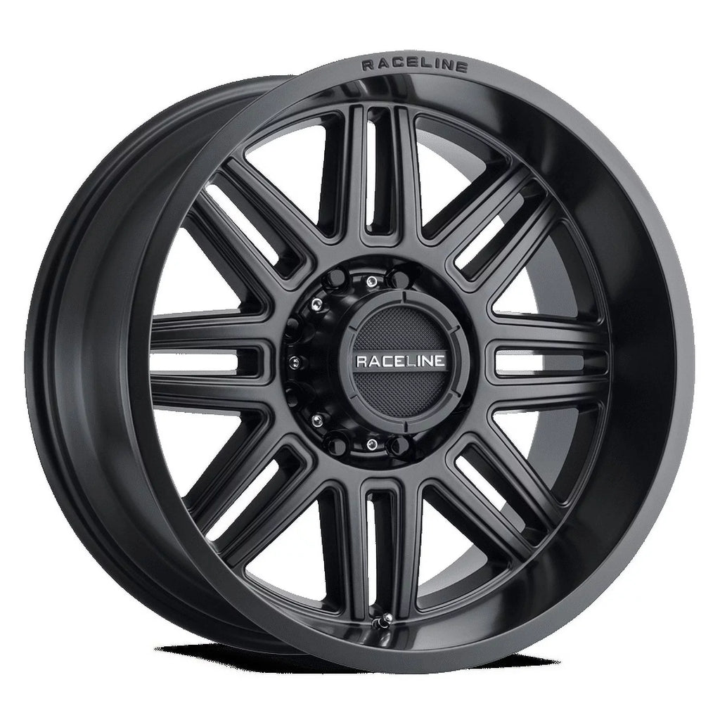 Raceline 948B-SPLIT 20" Cast Aluminum Wheel, SPLIT SATIN BLACK 20X10 8X165.1 -19mm