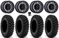 Fuel Rincon Bdlk 15" Wheels Bk 35" Warrior XT Tires Sportsman RZR Ranger