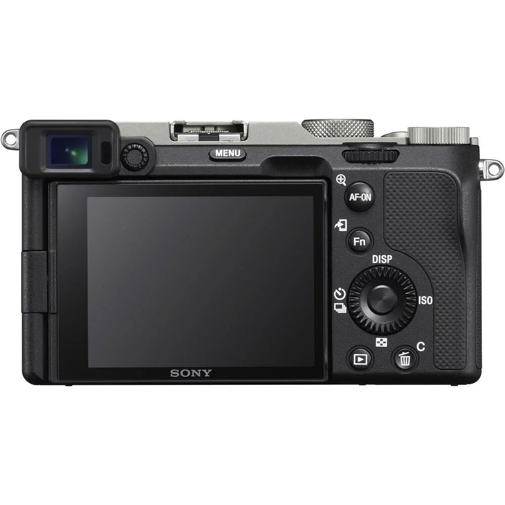Sony a7C Mirrorless Camera (Silver) with 28-60mm Lens+24mm f/2.8 G Lens +Flash- Kit