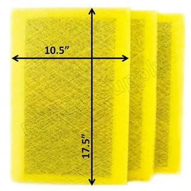 RAYAIR SUPPLY 12x20 Replacement Filter Pads Fitting with MicroPower Guard Air Cleaner (3 Pack)