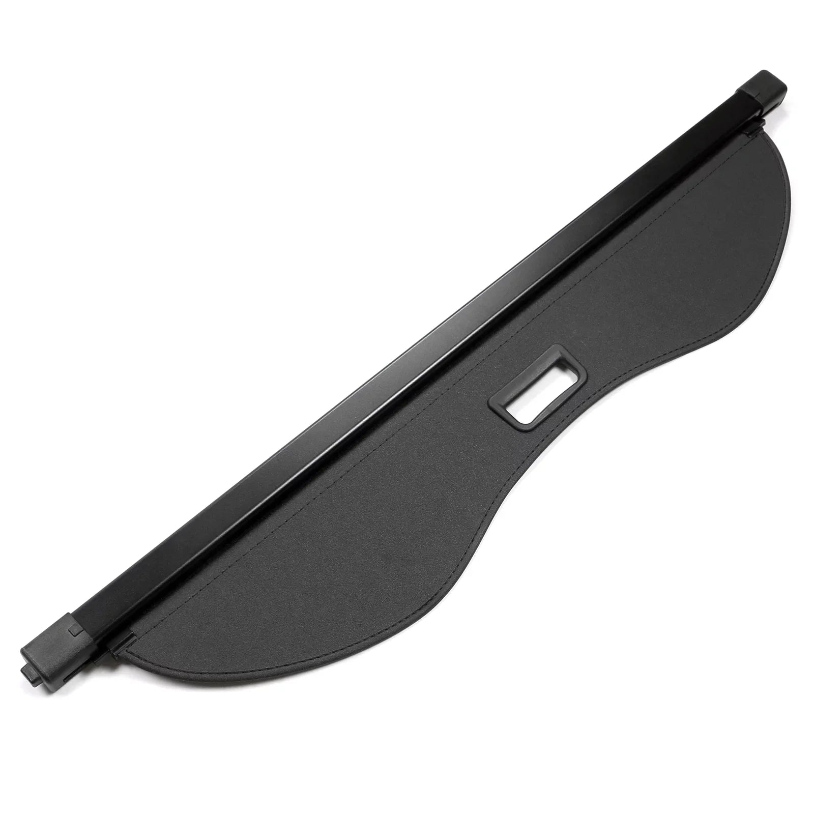 Ikon Motorsports Cargo Shield Suitable With 2013-2019 Ford Escape All Models PVC & Aluminum Rod Black Security Rear Trunk Shield Security Retractable Shield