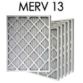 12x36x1 MERV 13 Pleated Air Filter 6PK | 11.5x35.5x.75 - Actual Size