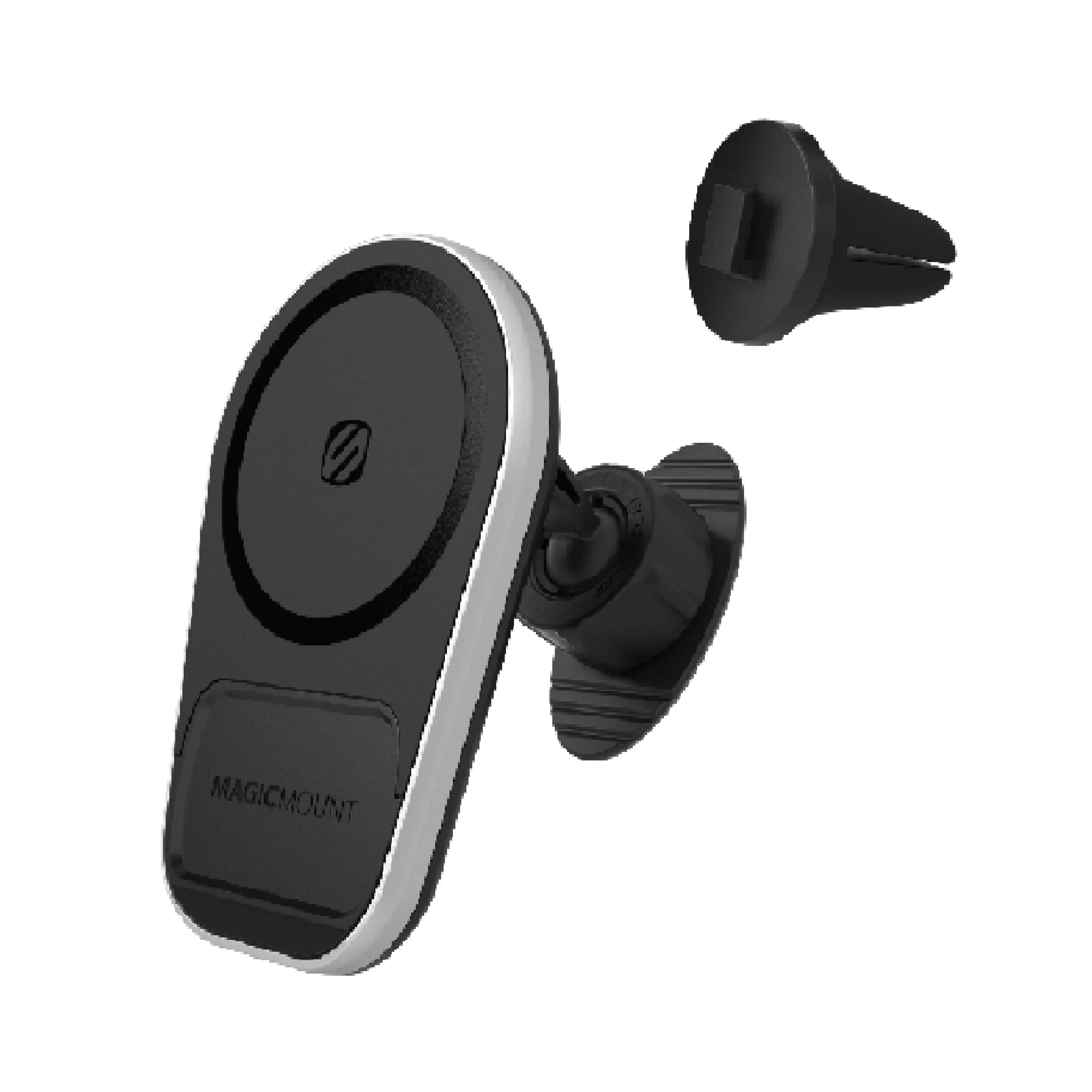 Scosche MPQ5DV-SP1 Dash/Vent Magnetic Wireless Charging Mount Suitable W/ MagSafe iPhone, Galaxy