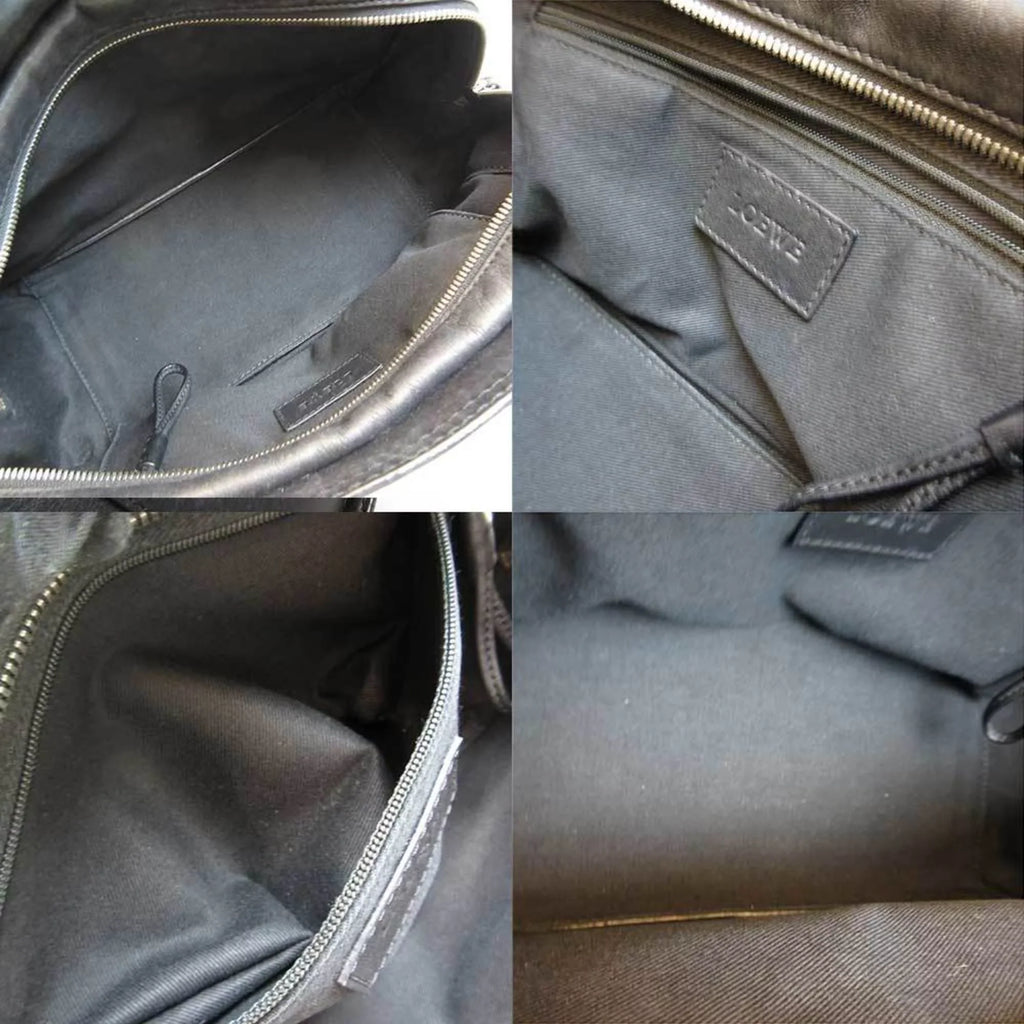 Pre-Owned Loewe Bag Shopper Tote Black Semi-shoulder Women's Leather (Good)