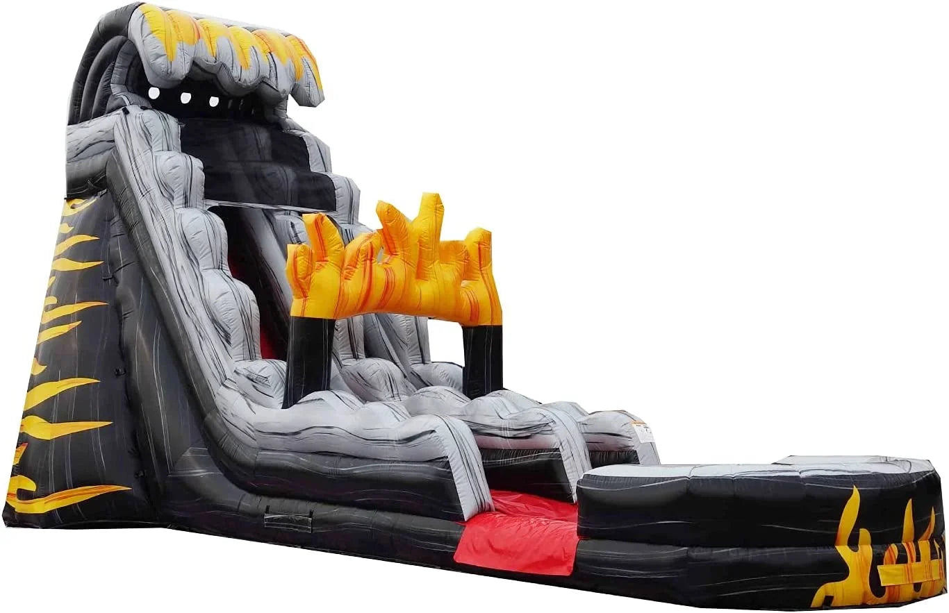 JumpOrange 19' FT Commercial Grade Water Slide with Splash Pool for Kids and Adults (with Blower), Big Inflatable, Outdoor Indoor, Birthday Party Rental