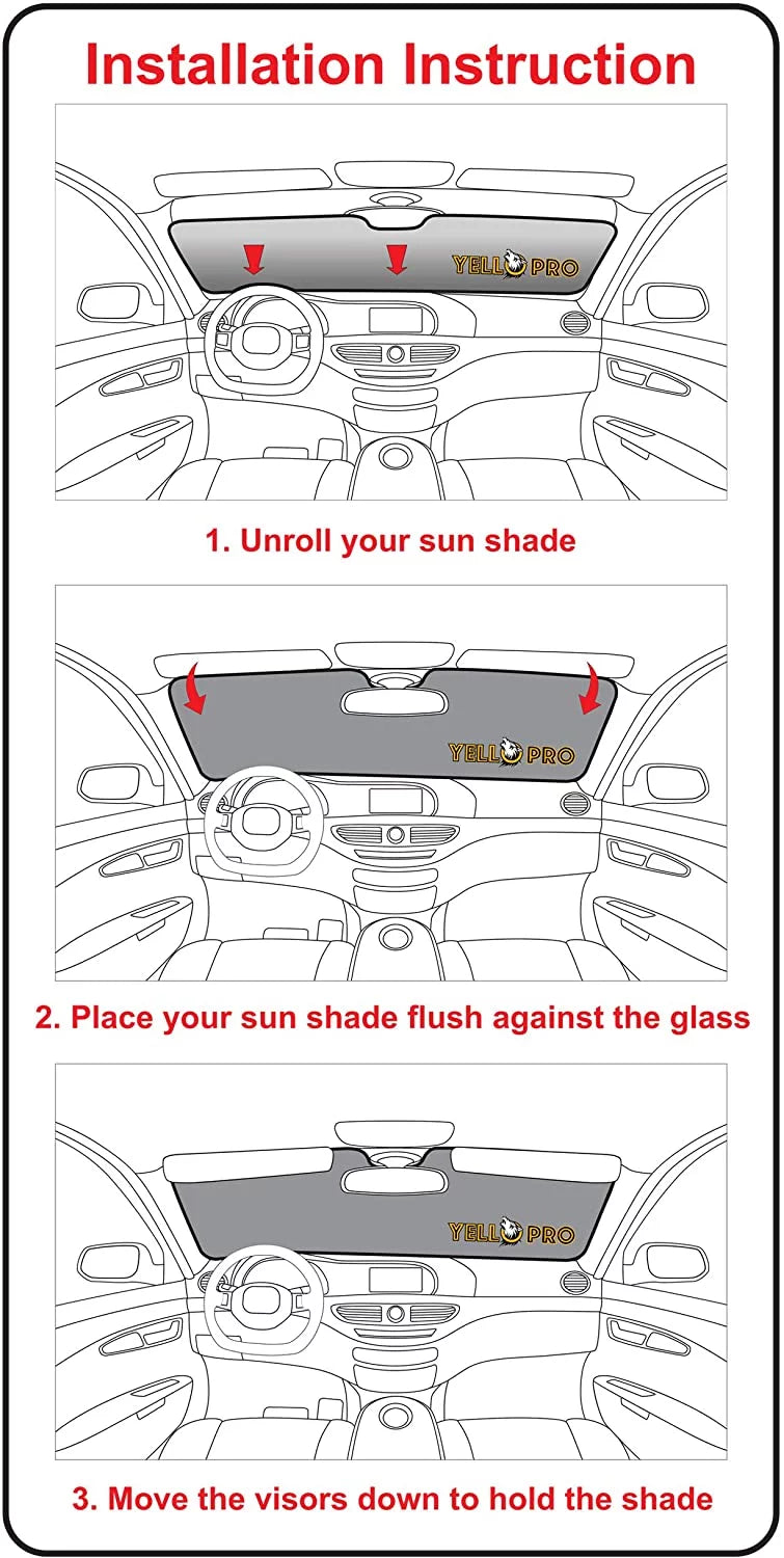 Front Windshield Sunshade for 2008-2013 Jeep Liberty Sport Utility