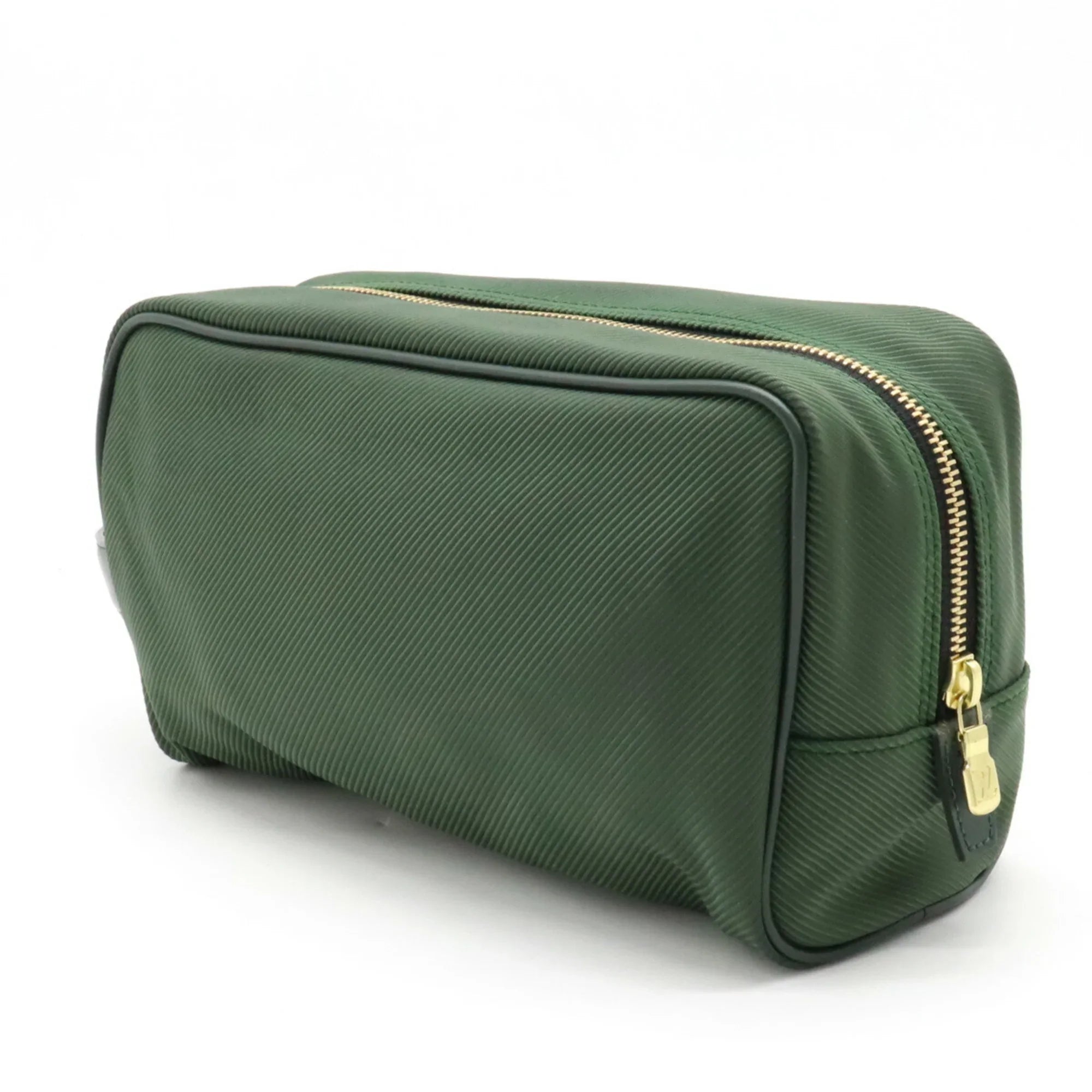 Pre-Owned LOUIS VUITTON Taiga Parana Second Bag Handbag Canvas Leather Epicea Dark Green M30754 (Good)