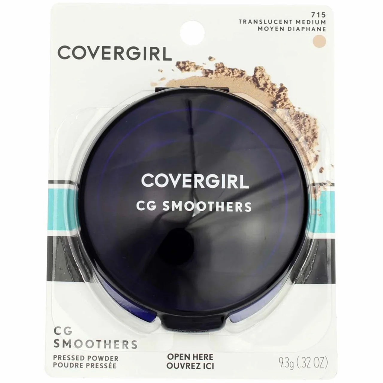 Shield Smoothers Pressed Powder, Translucent Medium [715] 0.32 oz (Pack of 6)