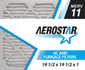 Aerostar Filters 19 1/2 x 19 1/2 x 1 MERV 11 air filter, 19 1/2" x 19 1/2" x 3/4", Box of 4
