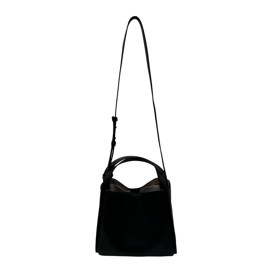 Kate Spade Knott Plaid Stitched Medium Crossbody Tote - Black