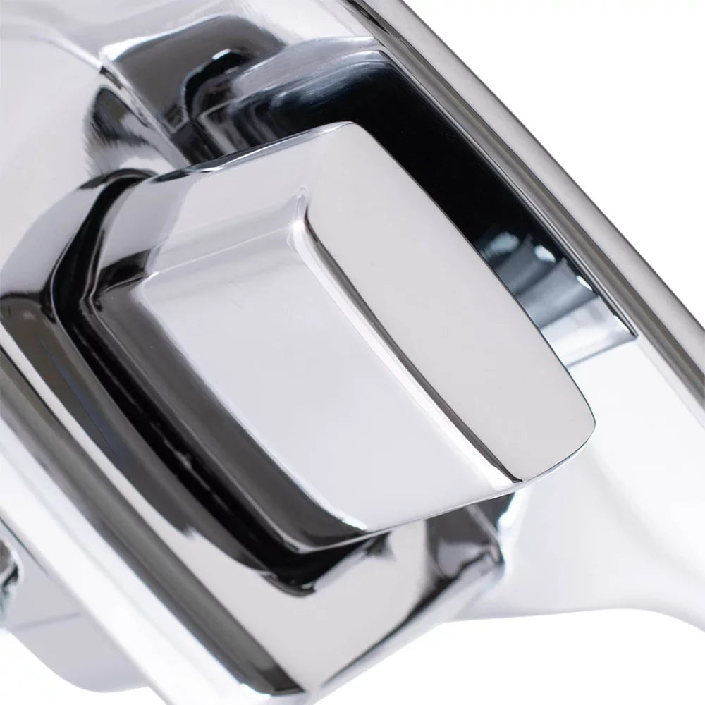 Brock Replacement Pair Set Outside Exterior Front Rear Chrome Door Handles Fitting with Pickup Truck SUV Van 55075649 55075648