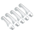 Silver Tone Door Handle Trim Wrap Kit and Tailgate Handle Wrap for Jeep Wrangler JL JLU 2 & 4 Doors 2018-2021