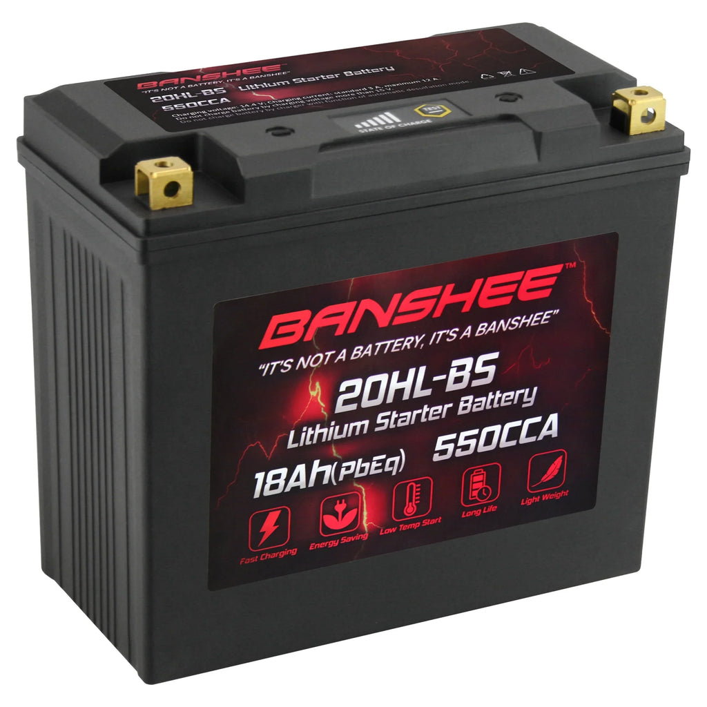 Banshee 20L-BS LiFePO4 Motorsports Battery Fitting with Yamaha XA1200A WaveRunner 2001 to 2005