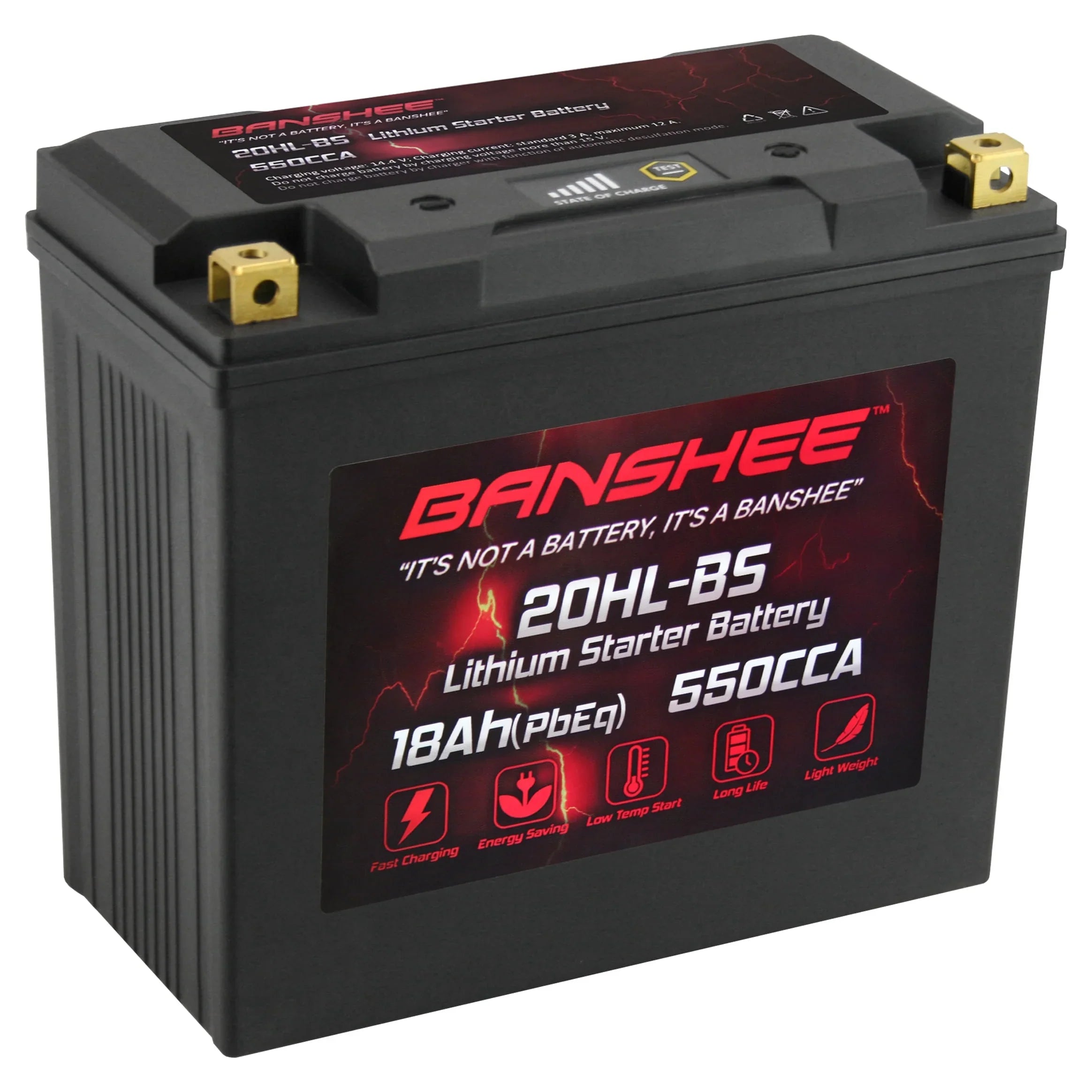 Banshee 20L-BS LiFePO4 Motorsports Battery Fitting with Yamaha XA1200A WaveRunner 2001 to 2005