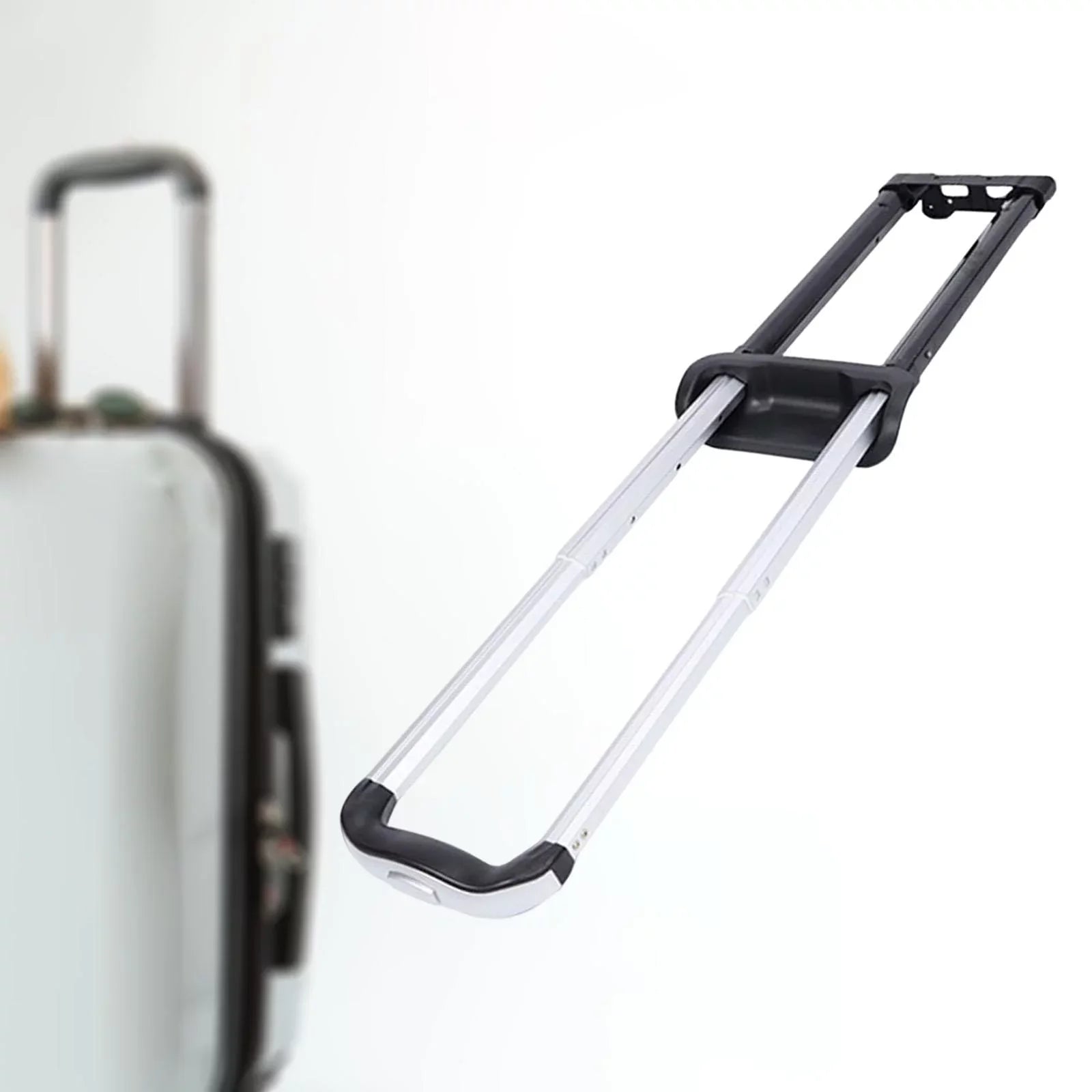 Telescoping Replacement Handle, Parts adjustable Pull Rod, Black for Luggage Case Speaker Trolley Cart Suitcase Ice Bucket , Three Sections
