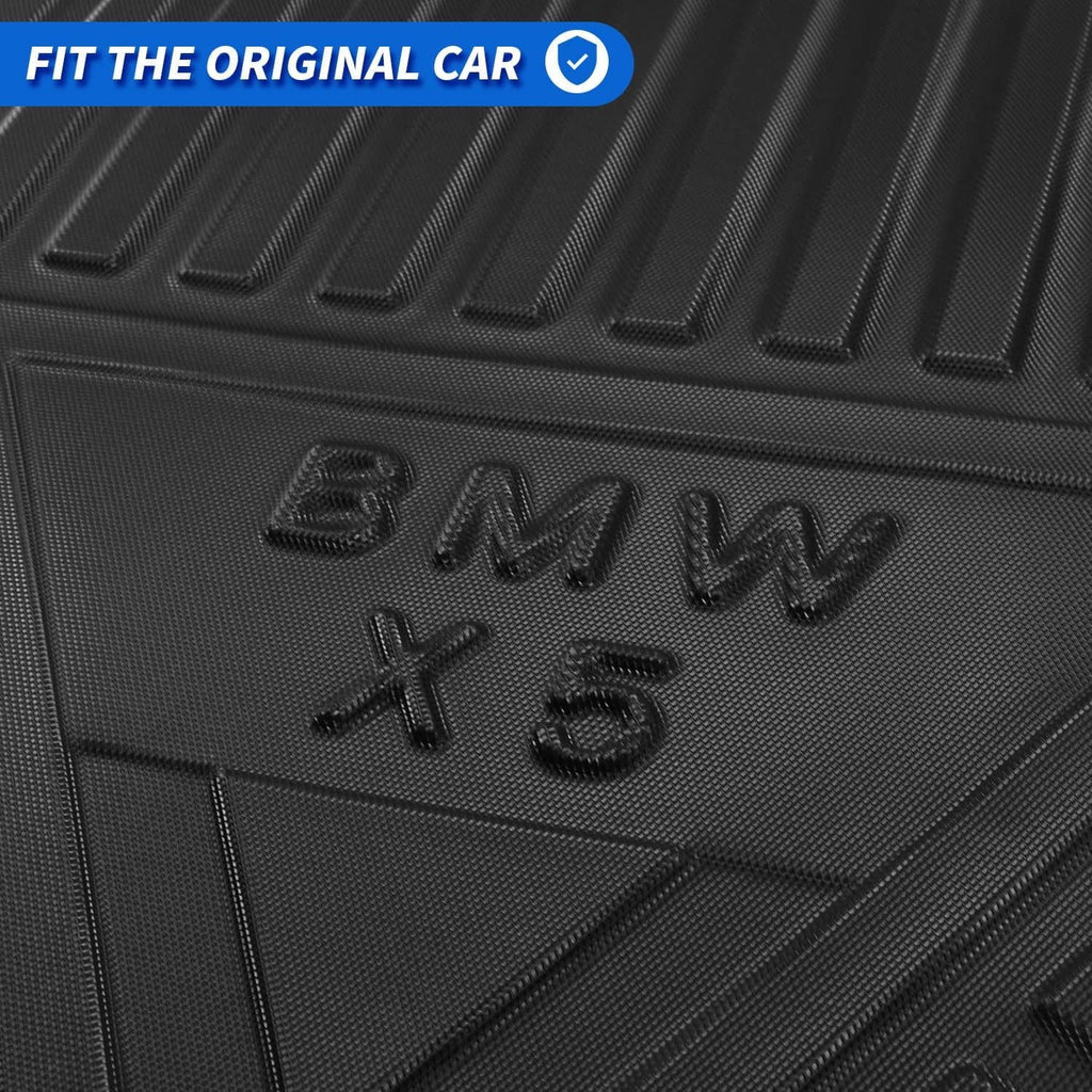 Cargo Liner fit 2019-2024 BMW X5 All Condition Rear Trunk Wrap Cargo Tray Floor Mat for BMW X5 2019 2020 2021 2022 2023 2024 Accessory , Black