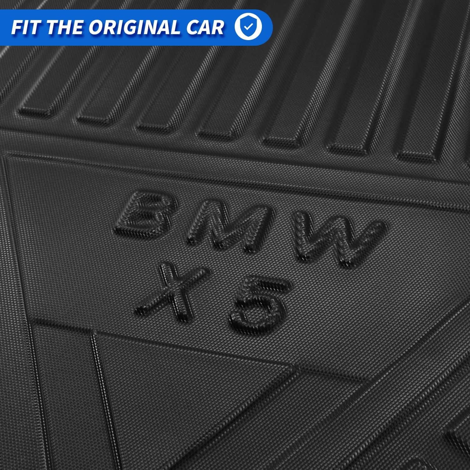 Cargo Liner fit 2019-2024 BMW X5 All Condition Rear Trunk Wrap Cargo Tray Floor Mat for BMW X5 2019 2020 2021 2022 2023 2024 Accessory , Black