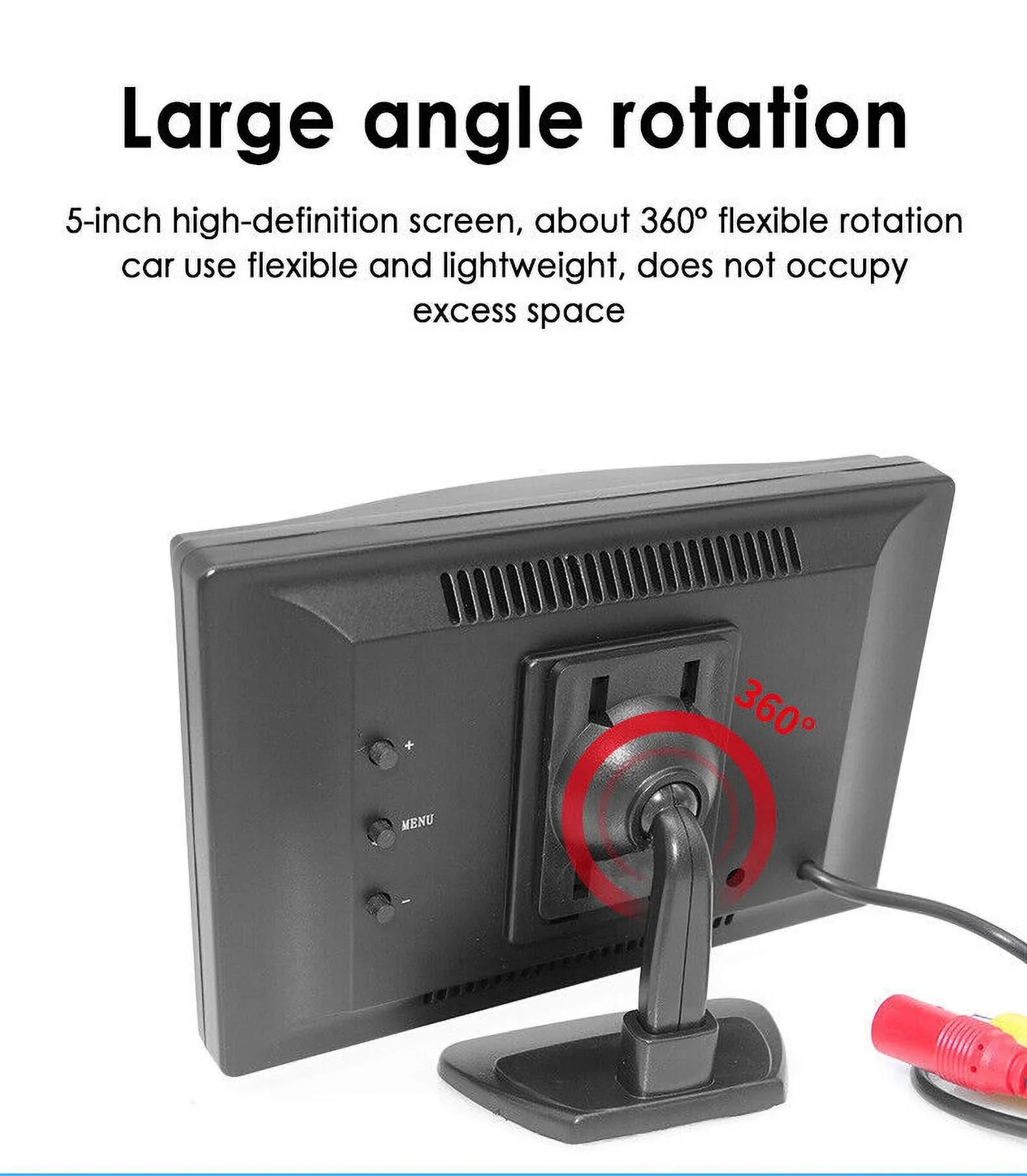 Paddsun Car Night Vision Backup Camera Kit 5" Wireless Monitor HD Rear View Waterproof