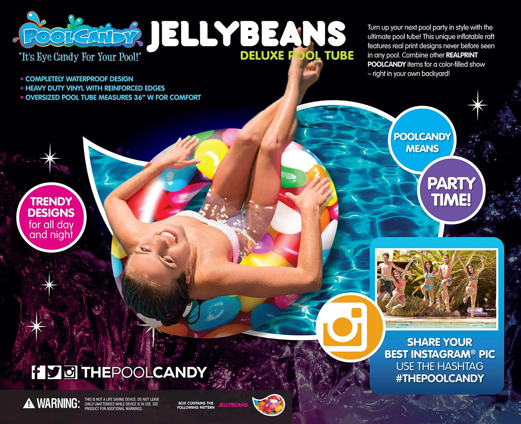 Jellybeans Pool Tube - 36" Jelly Beans