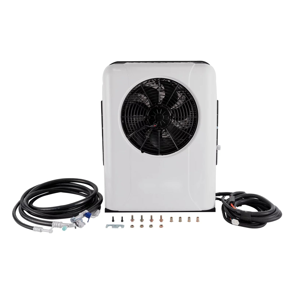 Aiqidi DC 12V Truck Cab Air Conditioner Split, Universal Truck Caravan Car RV Split AC System Unit, 800W, 6800BTU, 1000-3000RPM