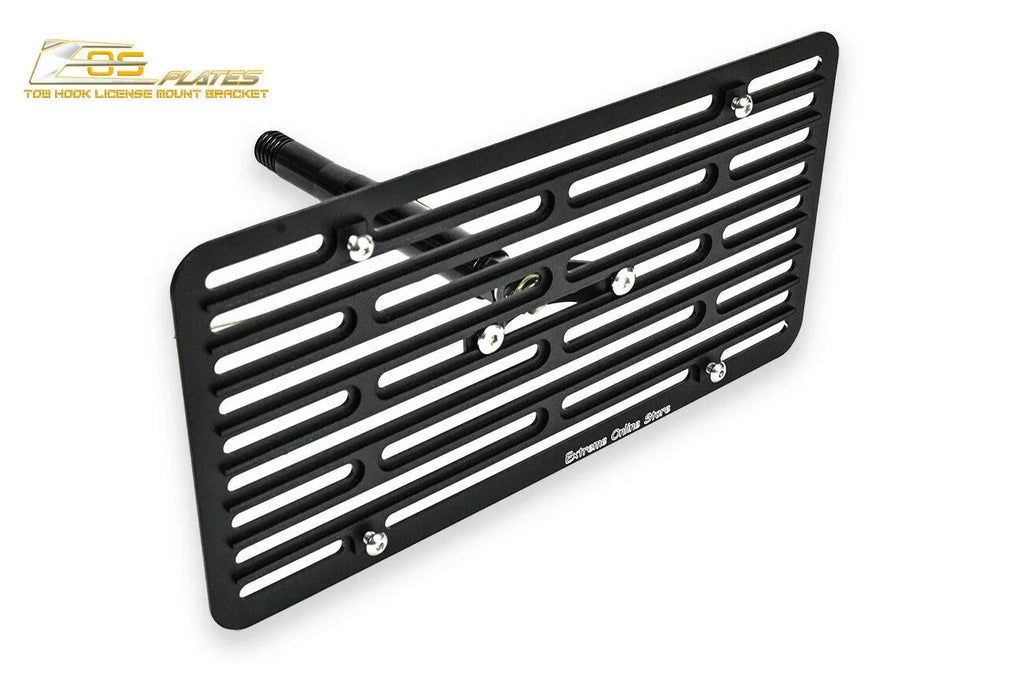 Extreme Online Store Replacement for 2014-Present Mini Cooper | EOS Plate Version 2 Front Bumper Tow Hook License Plate Relocator Mount Bracket Tow-119-V2