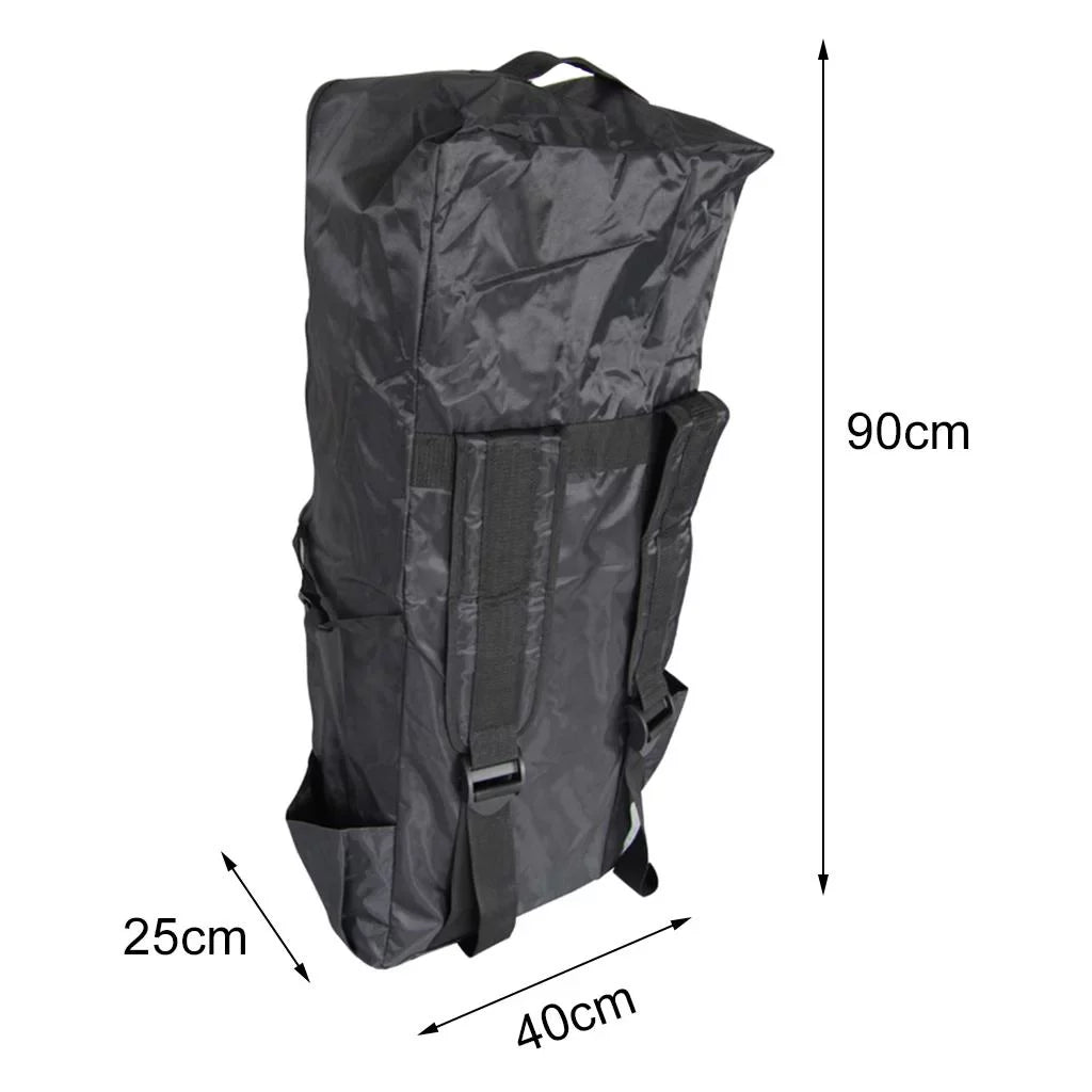 Inflatable Paddleboard Travel Backpack Waterproof Surfboard Paddle Board Storage Bag Adjustable Straps Black