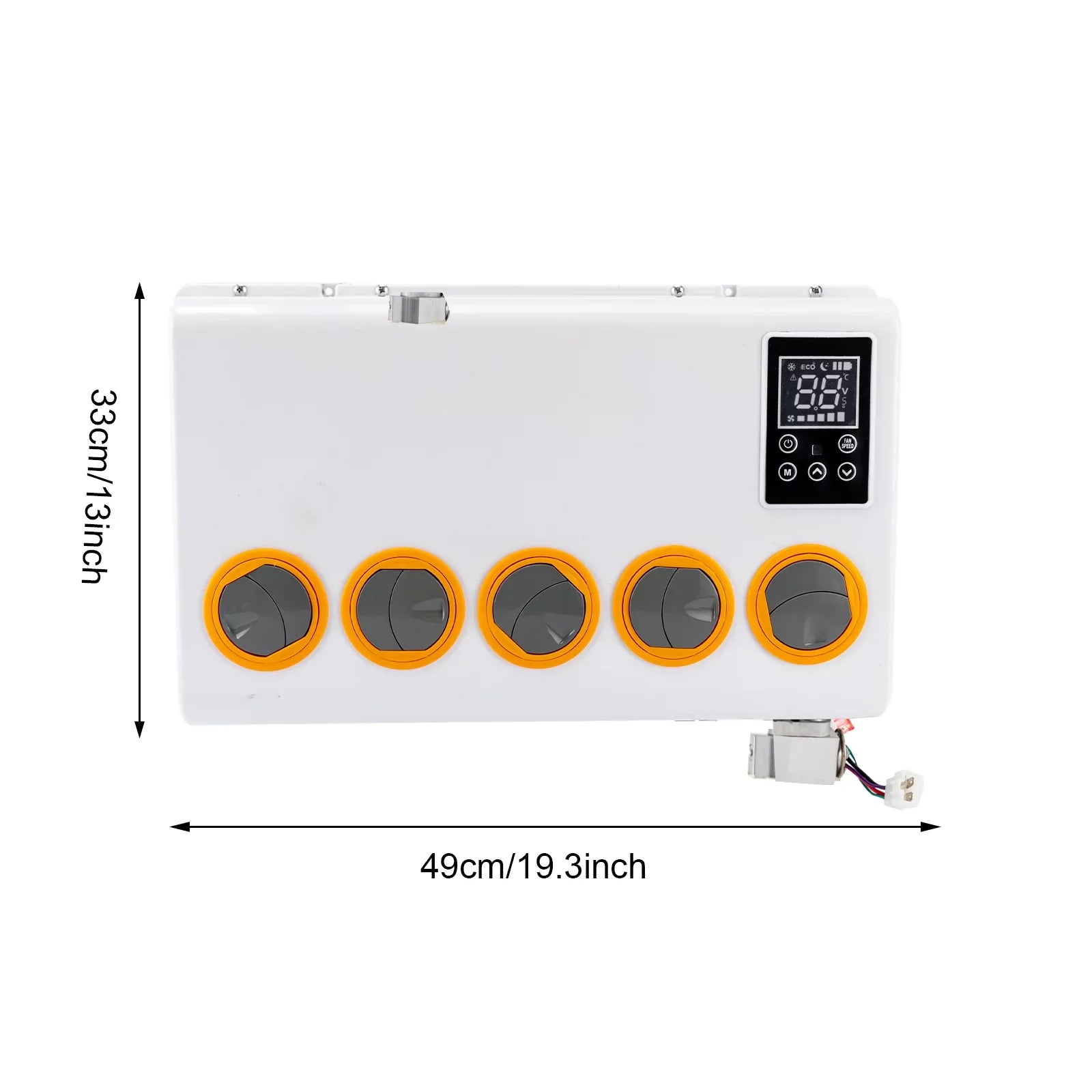 Aiqidi DC 12V Truck Cab Air Conditioner Split, Universal Truck Caravan Car RV Split AC System Unit, 800W, 6800BTU, 1000-3000RPM
