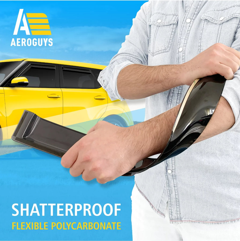 AEROGUYS in-Channel Window Deflectors Extra Long-lasting Window Visors Rain Guards Fit for Kia Soul 2020-2024, Sun Visors, Wind Vent Visors, Car Accessories- 4pcs. AG0284