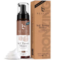 Beauty by Earth Self Tanner Mousse - With Organic Botanical & Hyaluronic Acid, Gradual Tanning Foam Self Tanning Mousse for a Bronzer Self Tan, Dye Free, Vegan & USA Made (7.5 oz, Medium to Dark)
