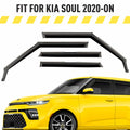 AEROGUYS in-Channel Window Deflectors Extra Long-lasting Window Visors Rain Guards Fit for Kia Soul 2020-2024, Sun Visors, Wind Vent Visors, Car Accessories- 4pcs. AG0284