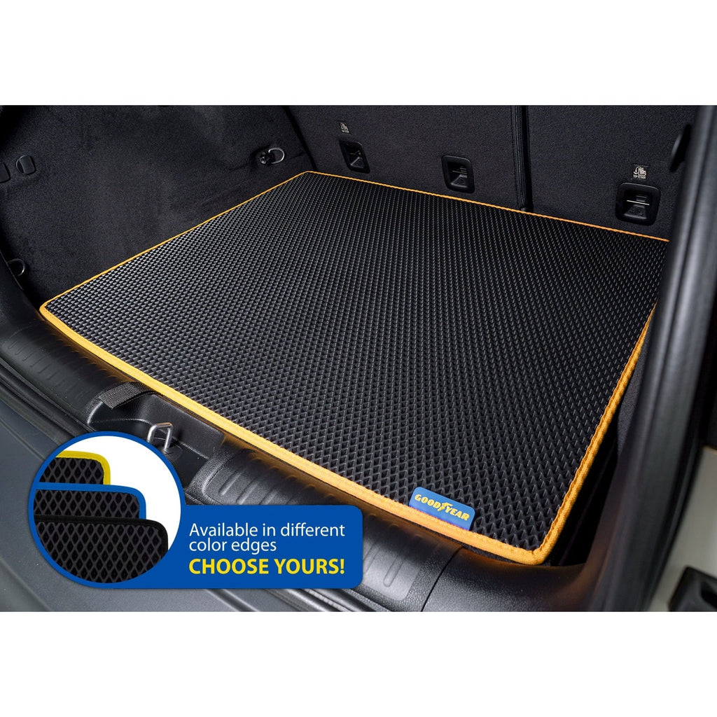 Goodyear Custom Fit Cargo Mat Liner for Jeep Cherokee 2018-2023 - Heavy Duty Trunk Liner, Dimond Shape, Luggage with Waterproof, Liquid & Dirt Trapping Technology - Anti-Slip Cargo Liner-GY004560