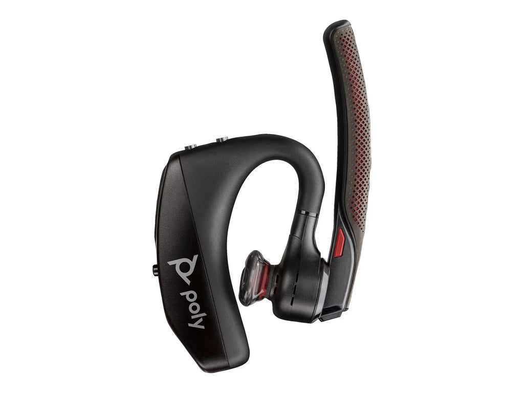 Poly Voyager 5200 USB-A Office Headset TAA - Siri, Google Assistant - Mono - USB Type A, RJ-11 - Wired/Wireless - Bluetooth - 250 ft - 32 Ohm - 100 Hz - 20 kHz - Over-the-ear - Monaural - In-ear - ...