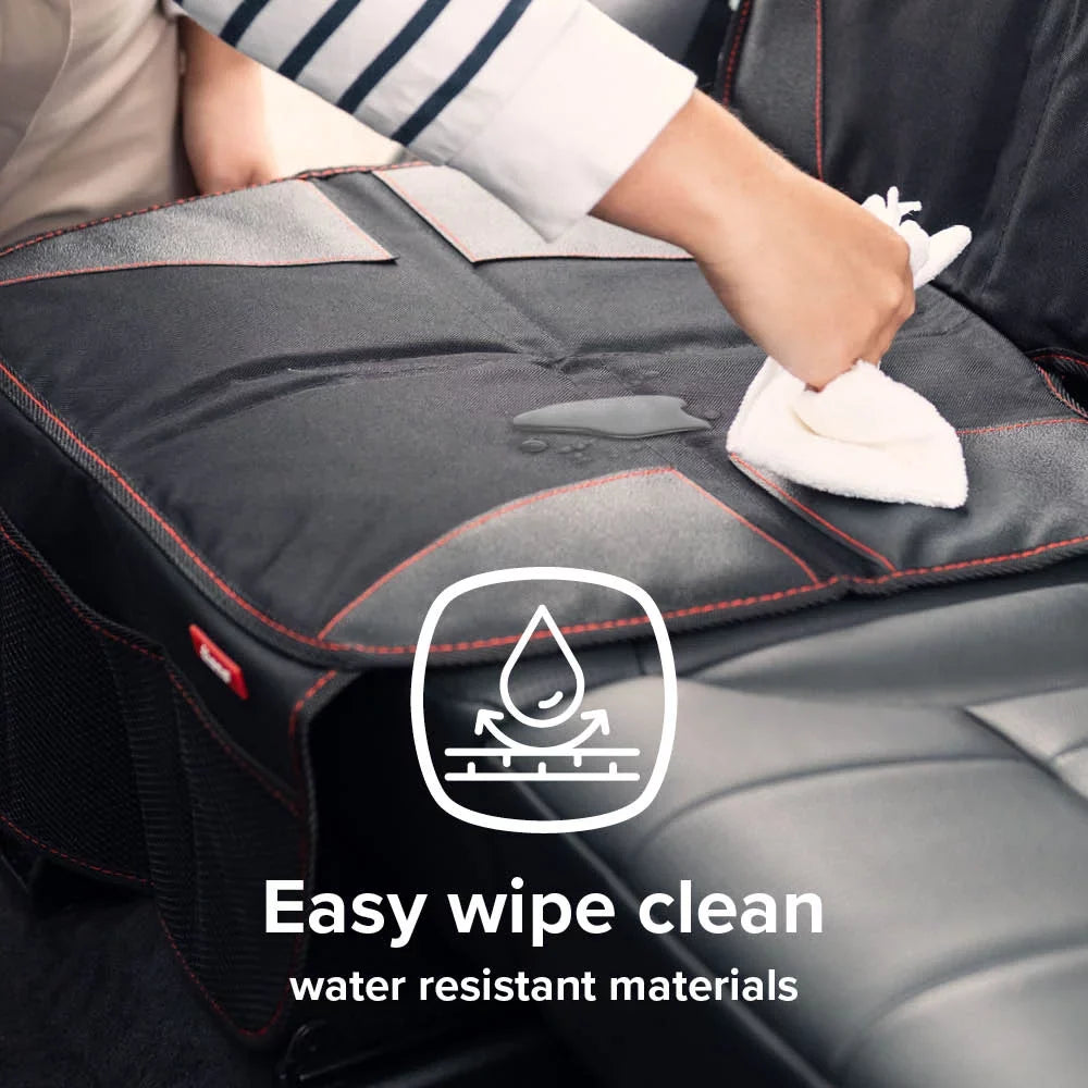 Diono Super Mat 2 Pack Car Seat Protector, Crash Tested, Water Durable Black