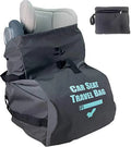 Car Seat Travel Bag for Airplane Gate Check, Fold into Portable Pouch, Grey