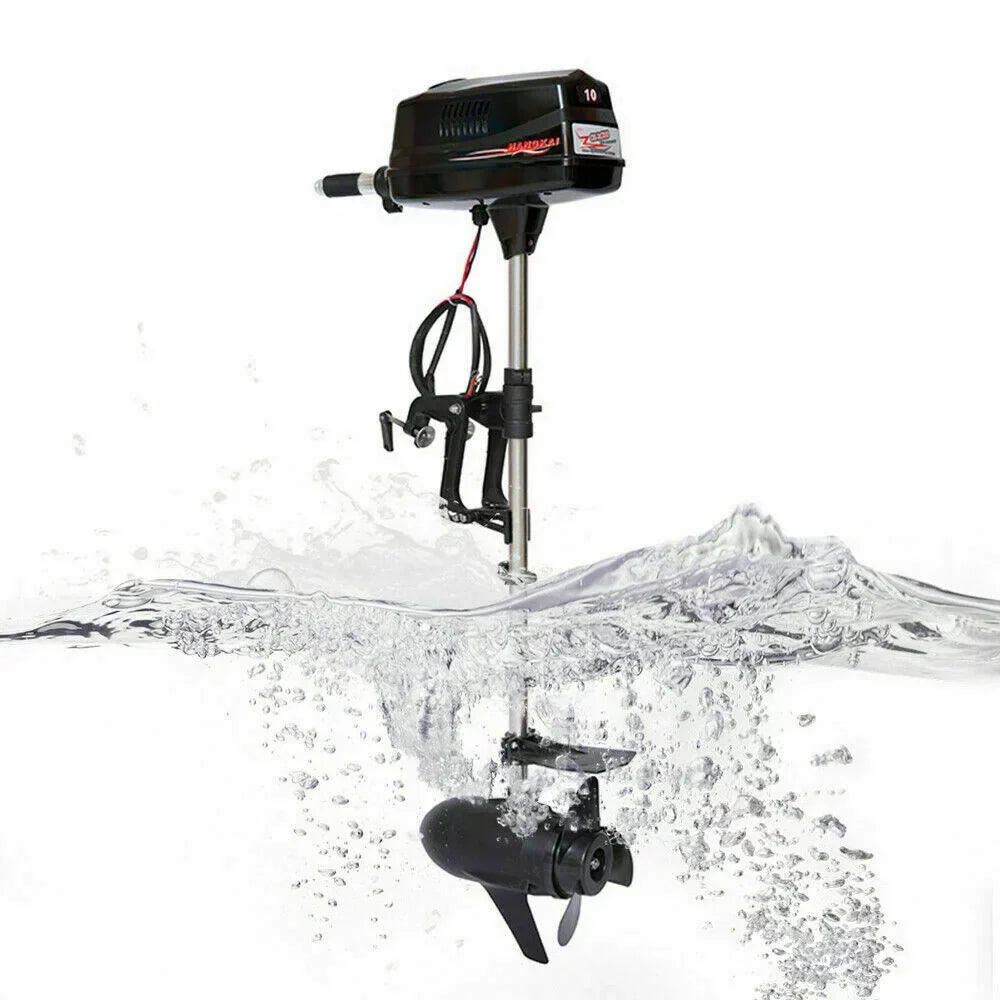Wuzstar 60V 10HP Electric Outboard Motor Brushless Fishing Craft Engine w/Propel 2.2KW