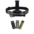 Value Bundle: Nitecore UT32 Dual Emitter Headlamp - (5700K,Cool White) - (3000K,Warm White) with 1x NL1834R USB Rechargeable Battery and TUP Rechargeable ligent Pocket Light (Black or Gray)