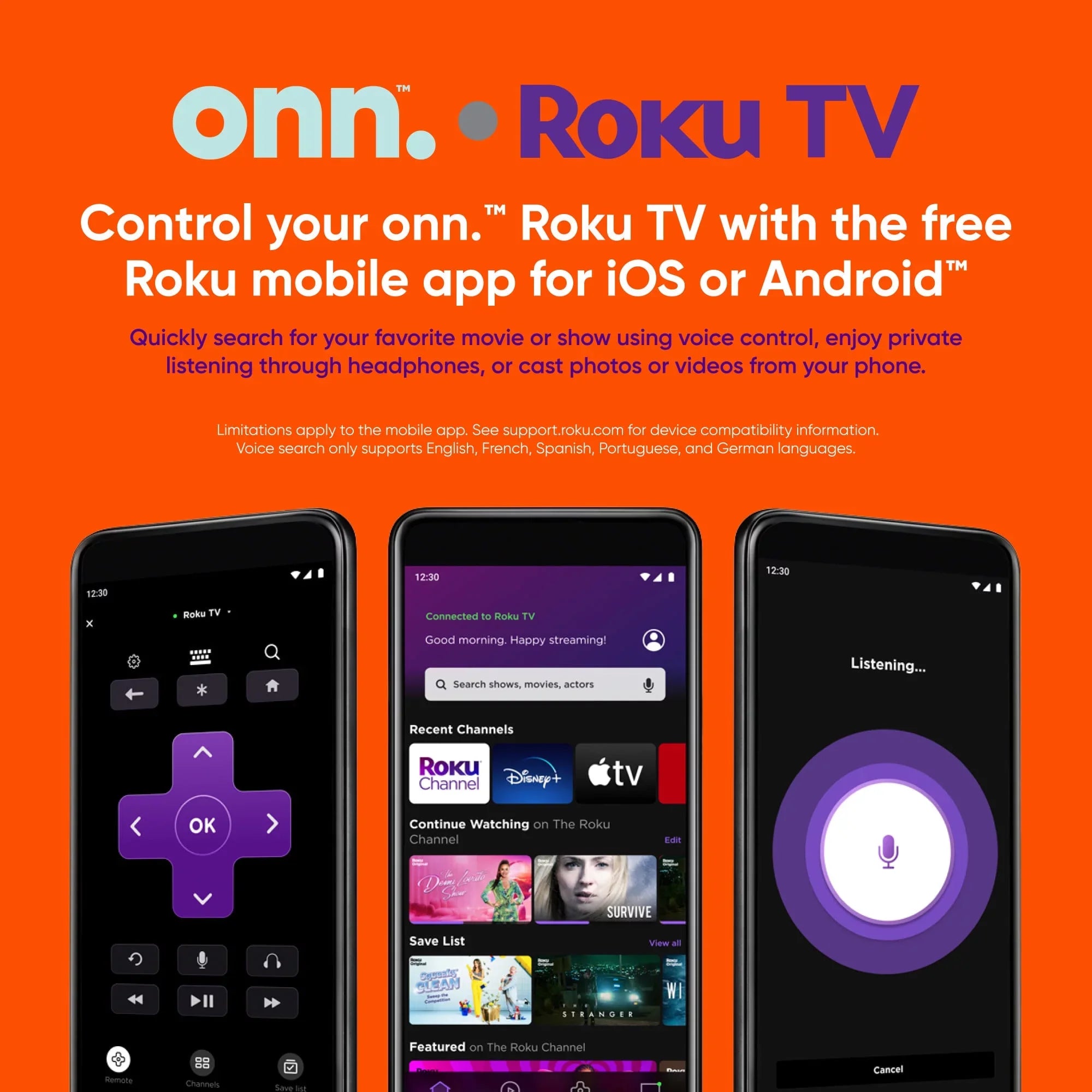 onn. 43” Class FHD (1080P) LED Roku Smart TV (100133209)