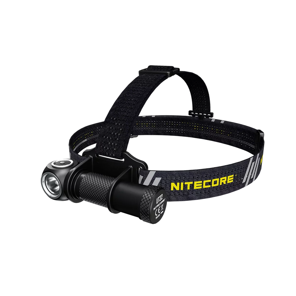 Value Bundle: Nitecore UT32 Dual Emitter Headlamp - (5700K,Cool White) - (3000K,Warm White) with 1x NL1834R USB Rechargeable Battery and TUP Rechargeable ligent Pocket Light (Black or Gray)