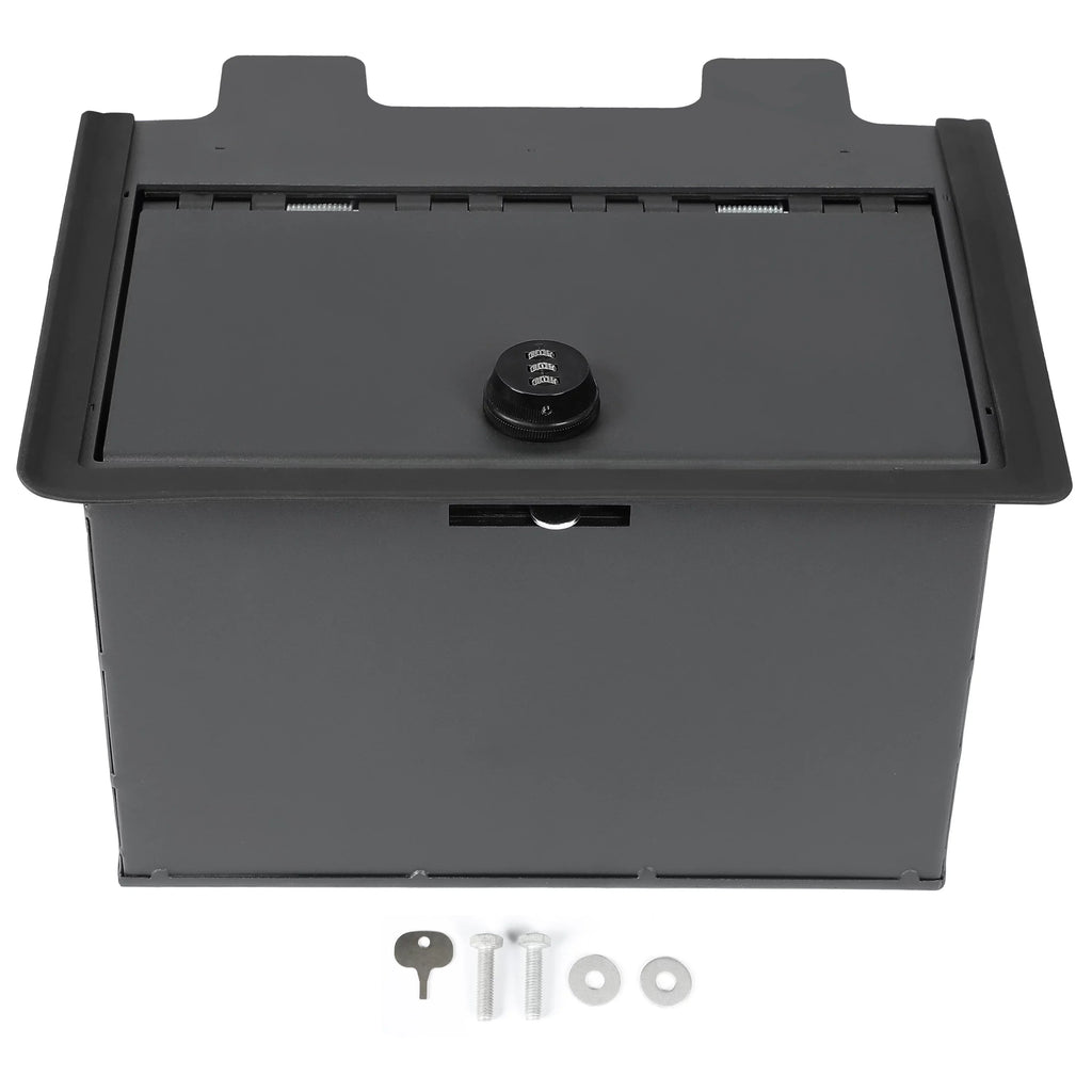 Kojem Center Console Safe Gun Box W/Lock for 19 20 21 22 Chevy Sierra Silverado 1500 2500 HD 3500 HD Console Vault 84081567