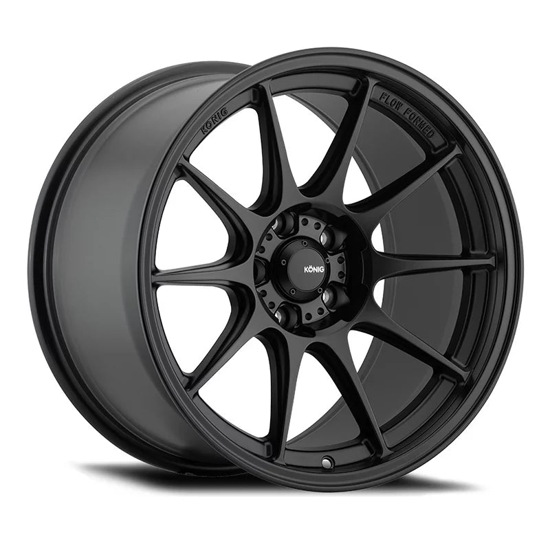 Konig 57B Dekagram 17x9 5x100 +40et Semi-Matte Black Wheel