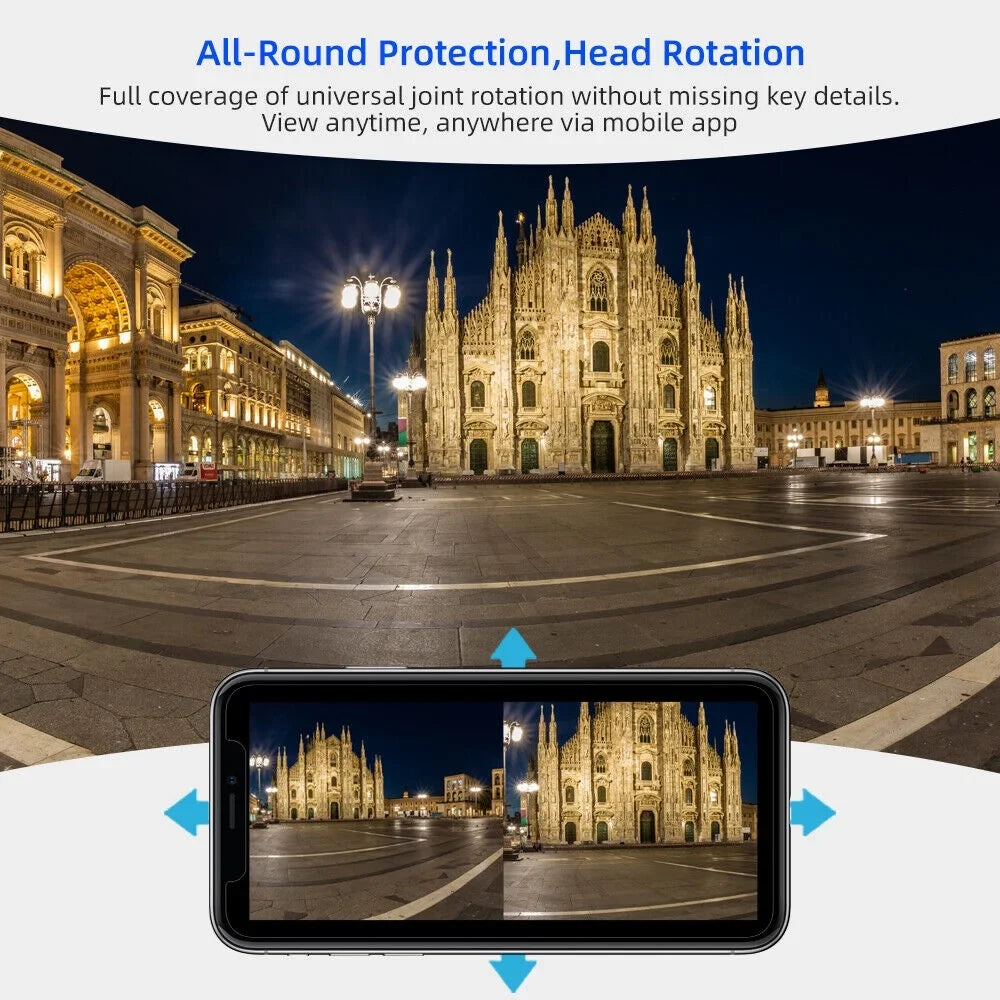 IP66 Outdoor Waterproof Camera Real-time Two-Way Audio Enhanced Dual Antenna TF Card Slot 1080P HD