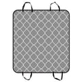 GCKG Light Grey Quatrefoil Pattern Pet Car Seat Coating Dog Car Seat Mat Hammock Cargo Mat Trunk Mat For Cars Trucks and SUV 54x60 inches