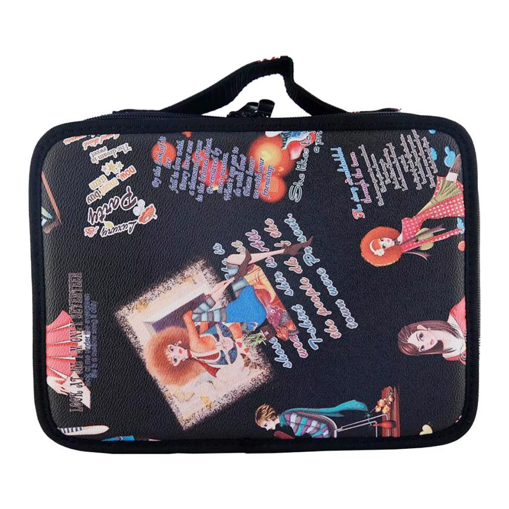 Hairdressing Tools Storage Carrying Case, Professional Multi-functional Hair Hairdresser Bag Large Mobile Beauty Cosmetics Organizer Holder