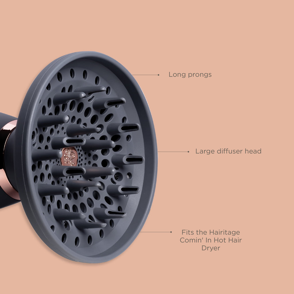 Hairitage Meant to Be Hair Diffuser Hair Dryer Attachment for Anti Frizz & Volume | Salon Standard Frizz Control