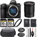 Nikon Z6 Mirrorless with 24mm f/1.8 S Lens + 64GB Storage + UV Filter + Extra Backup Battery + Case + Cleaning Kit - International Version