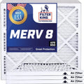 Filter King 23.5x26x1 Air Filter | 4-PACK | MERV 8 HVAC Pleated A/C Furnace Filters | MADE IN USA | Actual Size: 23.5 x 26 x .75"
