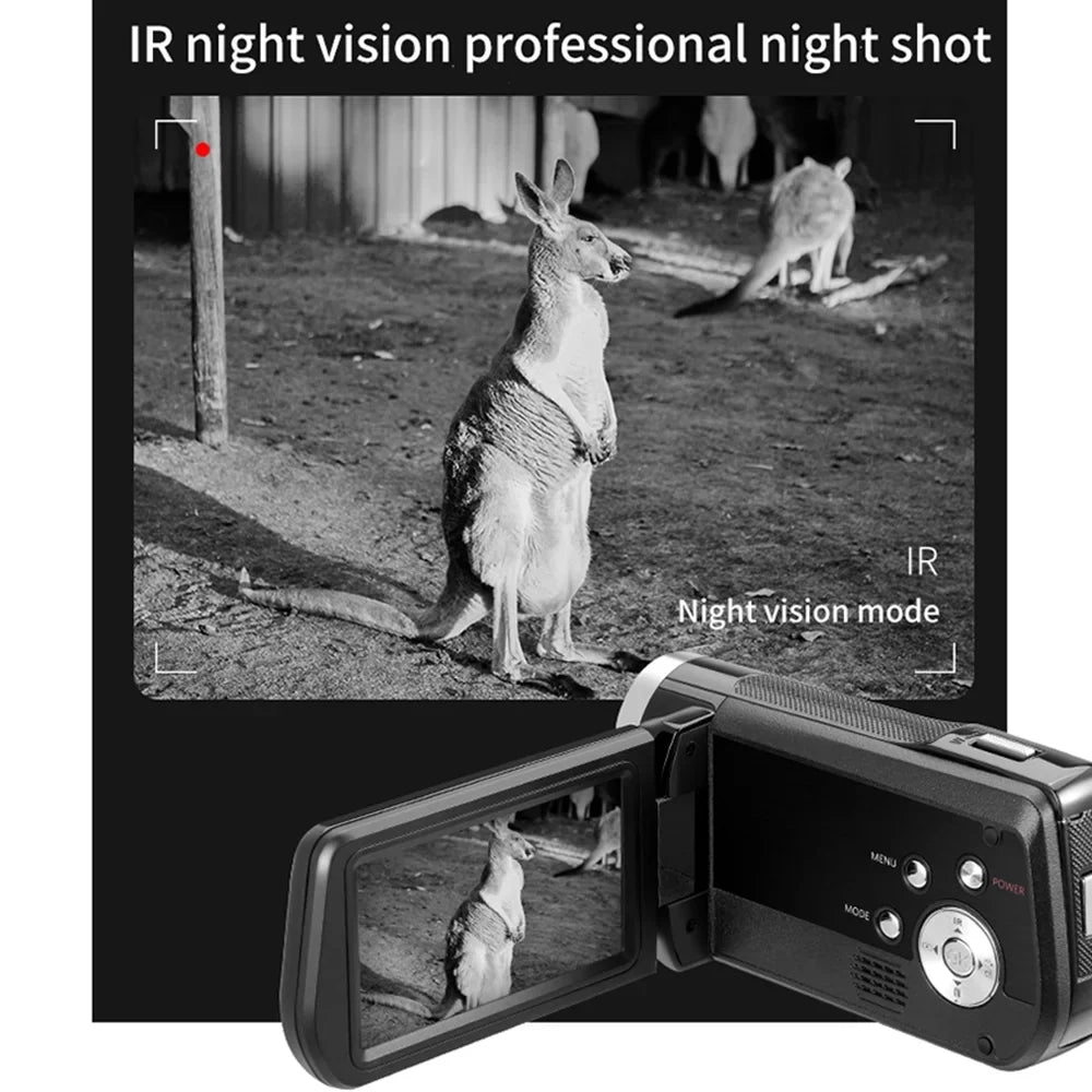 ORDRO AC2 4K Digital Video Camera Camcorder with 30X Digital Zoom and IR Night Vision