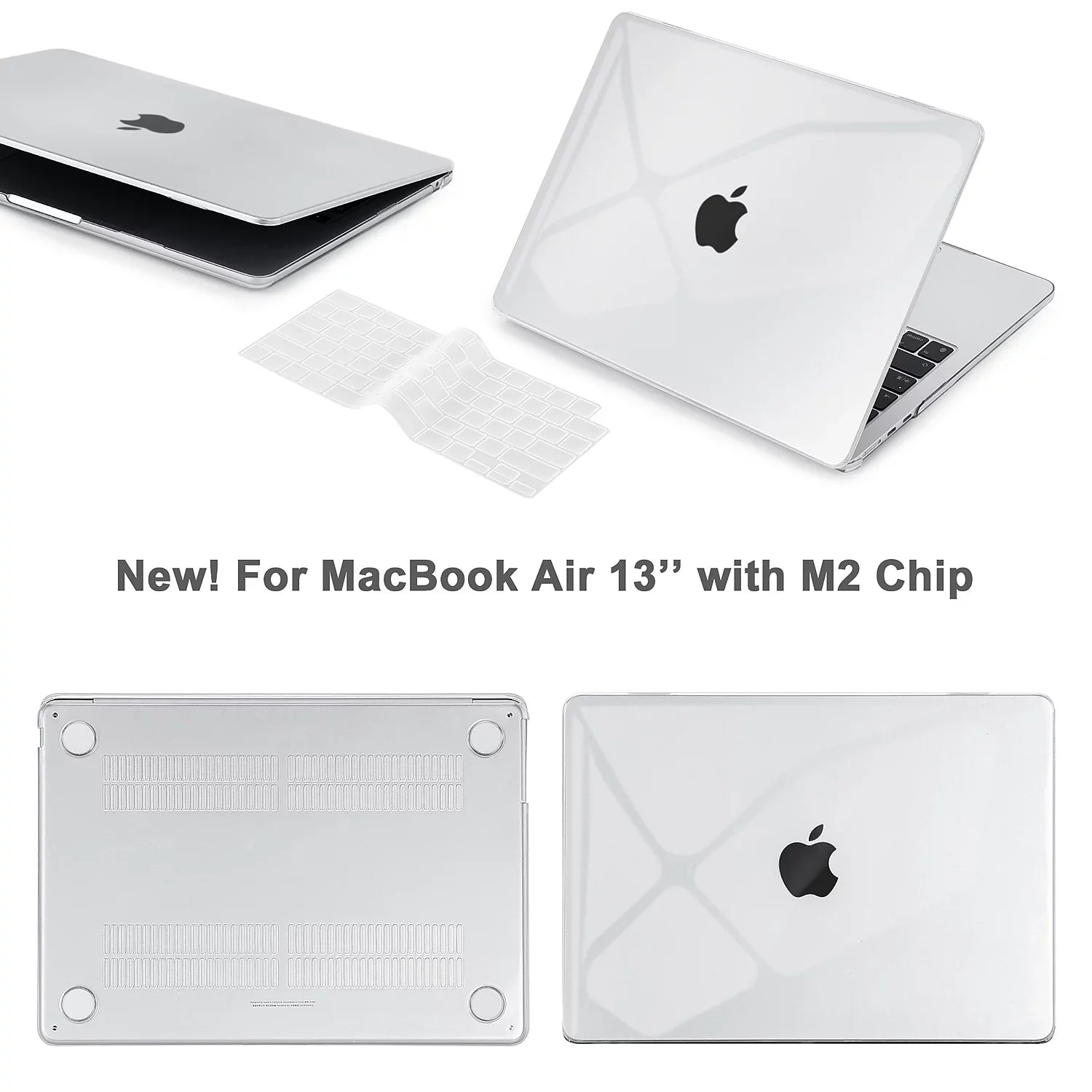 Techprotectus Hard-Shell Laptop Sleeve with Keyboard Protection Crystal Clear (TP-CYC-K-MA13M2)