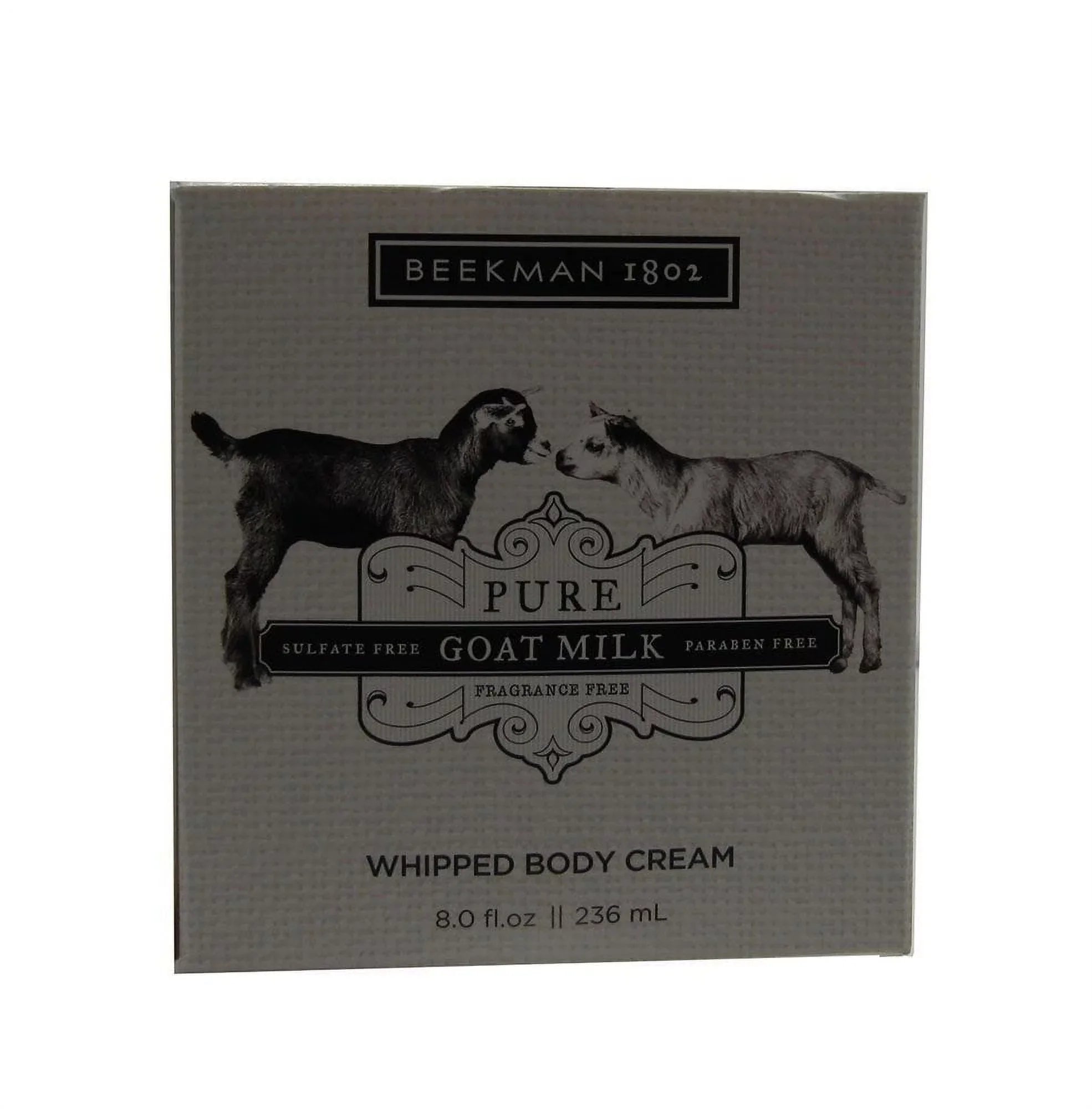 Beekman 1802 Pure Goat Milk Fragrance Free Whipped Body Cream 8oz