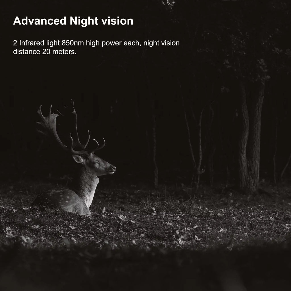 Rexing H2 20MP 4K Wi-Fi Trail Surveillance Camera for Outdoor, Hunting Cam W/ CMOS Motion Sensor